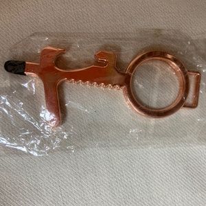 Rose Gold No Touch Door Opener/stylus